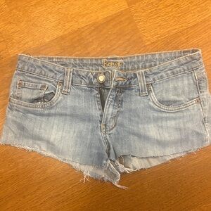 Denim Cutoff Women’s Shorts - Light Blue